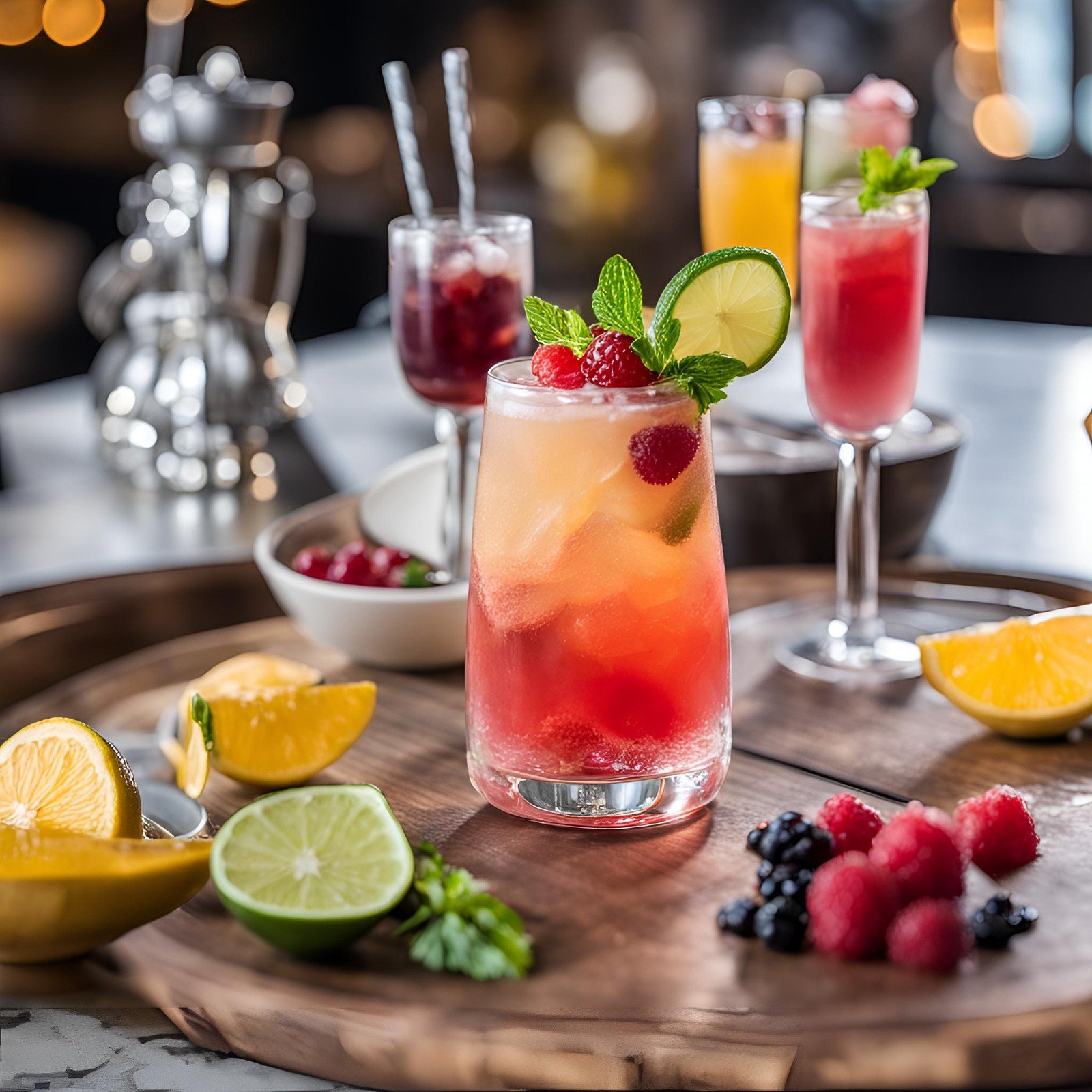 Optimize images with alt texts like "artisanal mocktails" or "refreshing alcohol-free drinks.